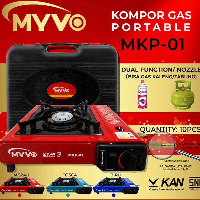 KOMPOR PORTABLE MYVO KOMPOR GAS PORTABLE 2IN1 KOMPOR CAMP GAS HICOOK