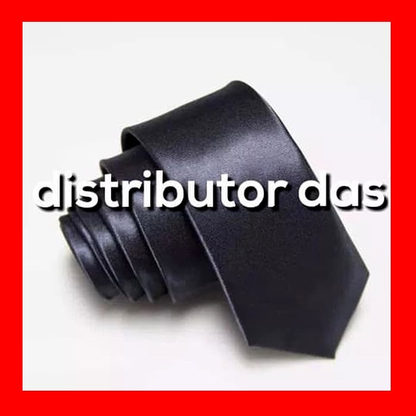 Dasi Panjang Pria Polos Abu Tua Slim 2 Inch dan standart medium 3 inch