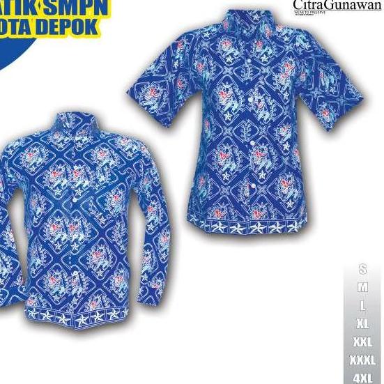 Best Product Produk Terkini SERAGAM BATIK SMP - BATIK DEPOK RESMI LYW Z48 ✺