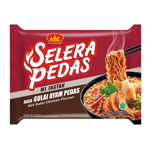 

ABC MIE SELERA PEDAS GULAI AYAM PEDAS PCK 70GR