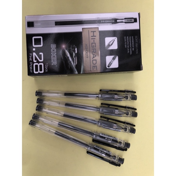 

bolpen hi-grade XG-007 hitam 0.28mm isi 12