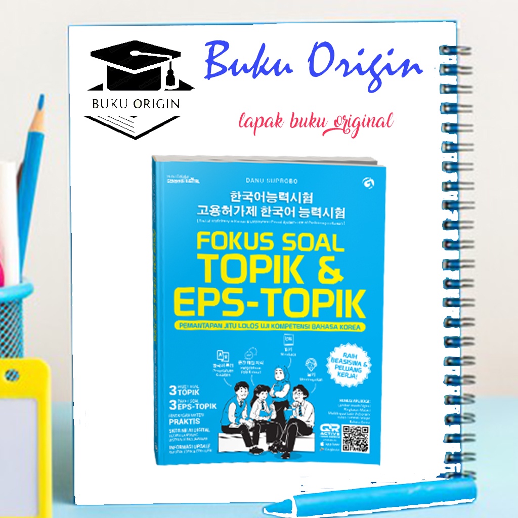 Fokus Soal TOPIK & EPS-TOPIK, Buku Bahasa Korea, Buku EPS, Buku TOPIK, Genta Group