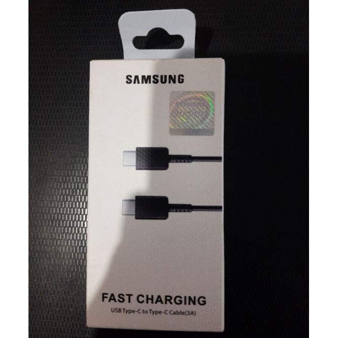 Kabel Data Samsung Fast Charging usb type C to C Cable 3A