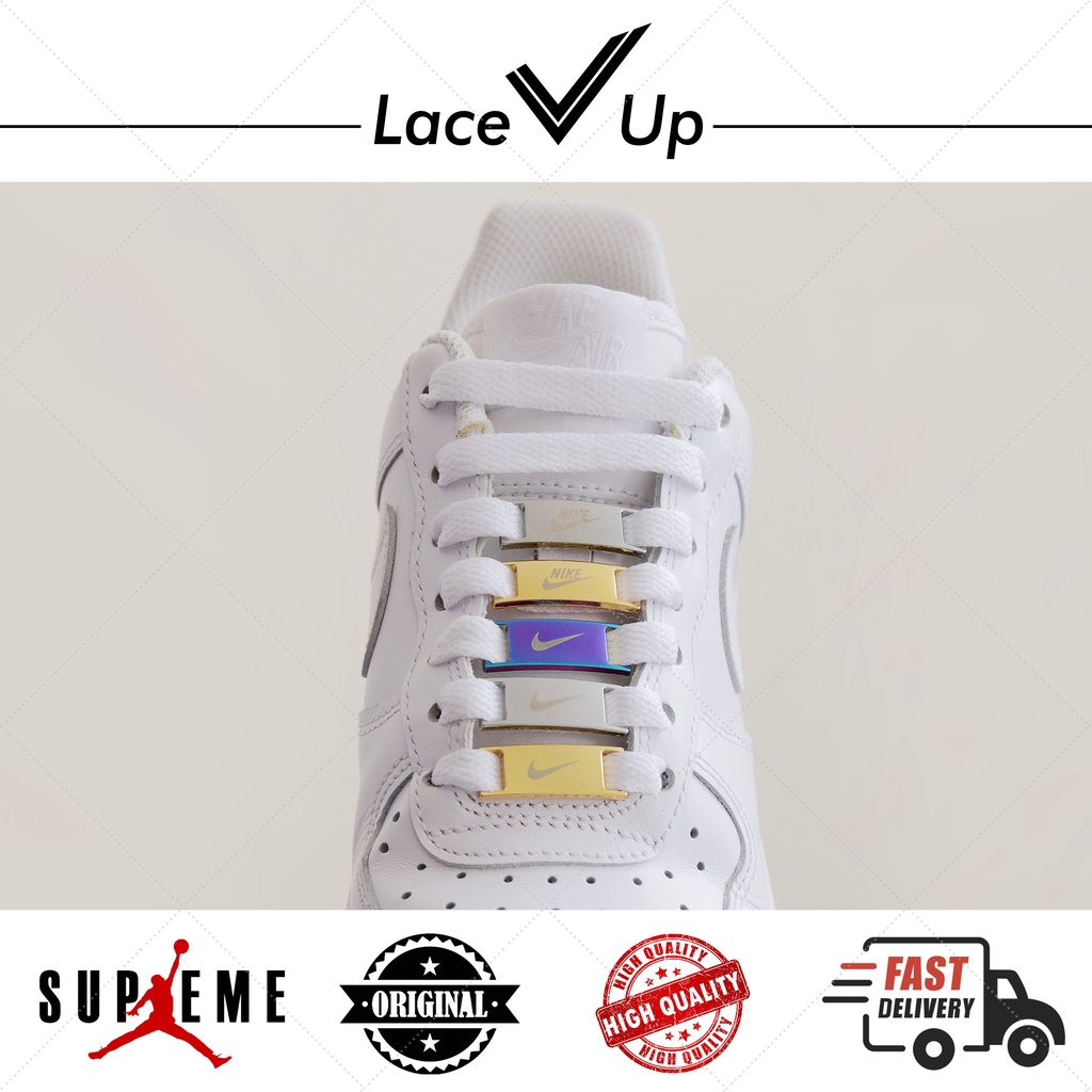 Buckle AF1 Swoosh Plat / Shoe Charm / Gesper Tali Sepatu