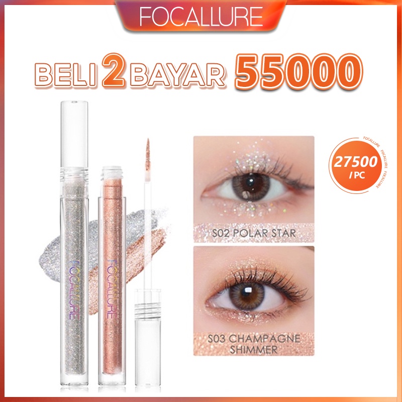 Focallure Starlight Liquid Eyeshadow High Pigment Waterproof Lightweight