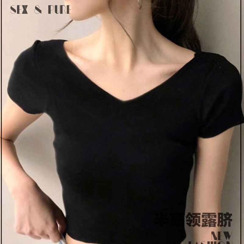 KOREAN TOP V NECK IMPORT (BJCNW10)