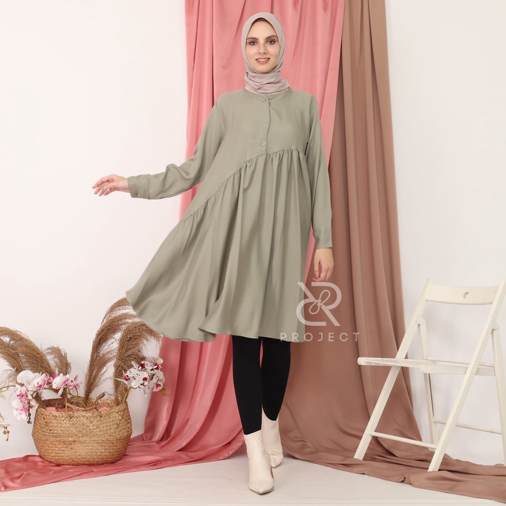 GF02 ~ KEMALA TUNIK matt SHAQILA HQ ATASAN MUSLIM WANITA KEKINIAN