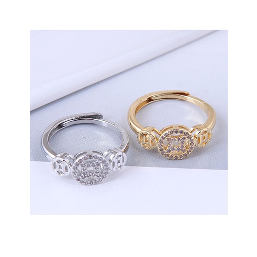 LRC Cincin Fashion Golden Zirconium A6364X