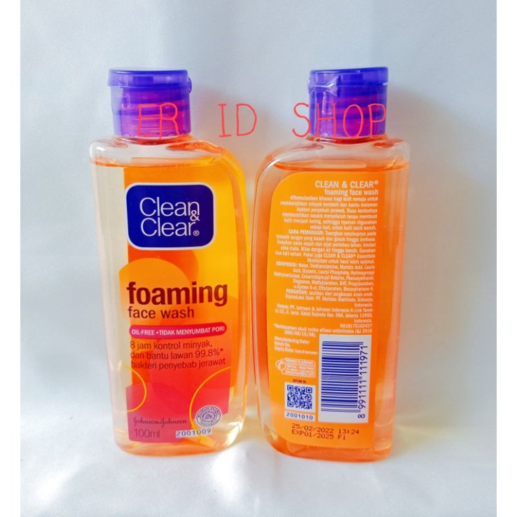 Jual Clean & Clear Foaming Face Wash 100ml | Shopee Indonesia