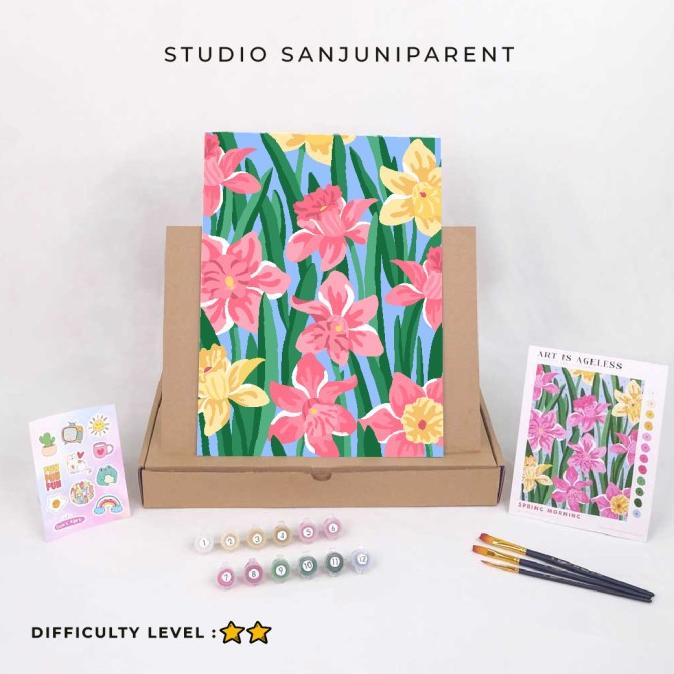 

Sanjuniparents - Paint By Number Kit - Spring Morning - 30 x 40cm