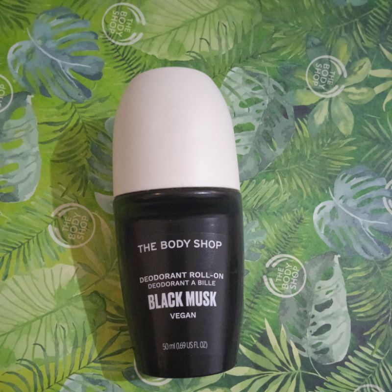 deodorant black musk vegan the body shop