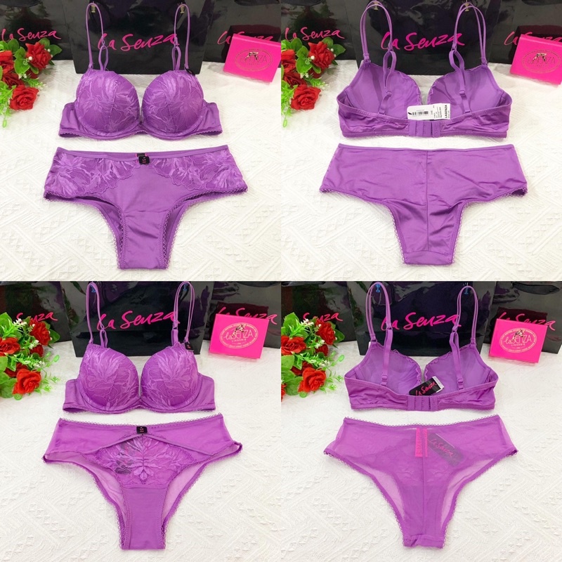 La Senza Original Bra Set Beyond Sexy Gel Push Up Size 34C/M 36C/L 11199078