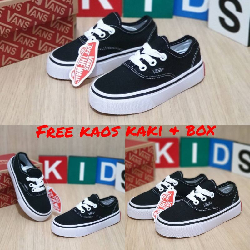 PROMO Sepatu Authentic Anak Sepatu Vans Anak OldSkool Sepatu Anak Laki Laki Perempuan Sepatu Sneakers Anak Black White Import Quality