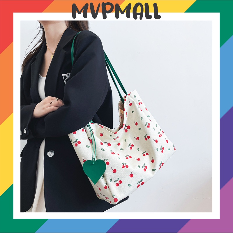 [BISA COD] T8989 Tas Canvas Tas Selempang Wanita Korea Tote Bag Sling Bag Perempuan Tahan Air Stylish