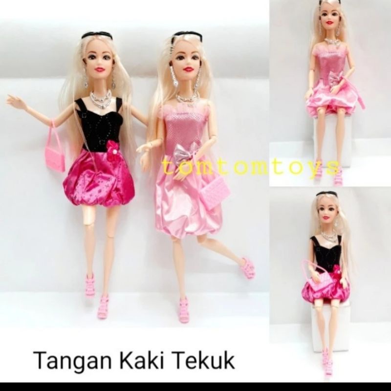 Boneka  ELVIRA PERFECT DOLL Tangan Kaki Tekuk Party Dress