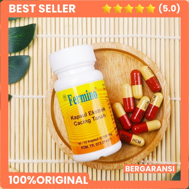 Fermino Kapsul Ekstrak Cacing Tanah 12 Kapsul
