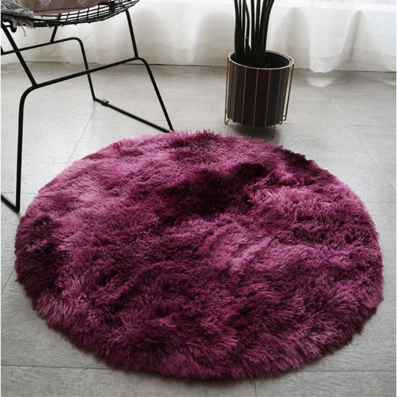 02 Karpet Bulu Bulat karpet lembut karpet ruang tamu karpet kamar karpet bulat karpet depan kursi