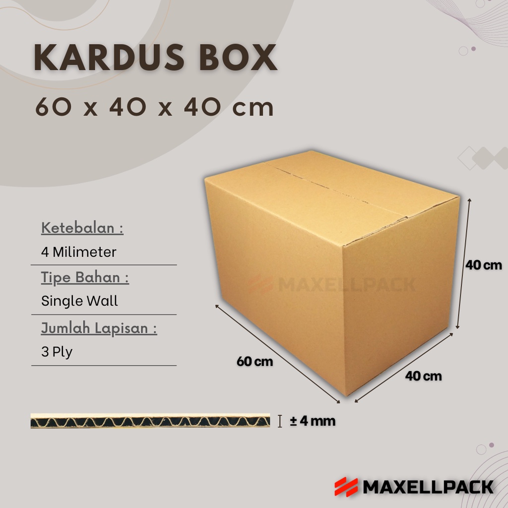 

Kardus Karton Box Besar 60x40x40 CM Dus Packing Packaging Pindahan Jumbo Polos