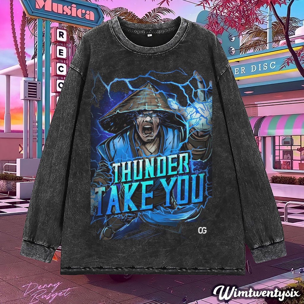 Wimtwentysix “Mortal Kombat kung lao” Oversized T-Shirt | Longsleeve Tee | Kaos washing