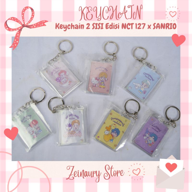 KEYCHAIN 2 SISI EDISI NCT 127 X SANRIO