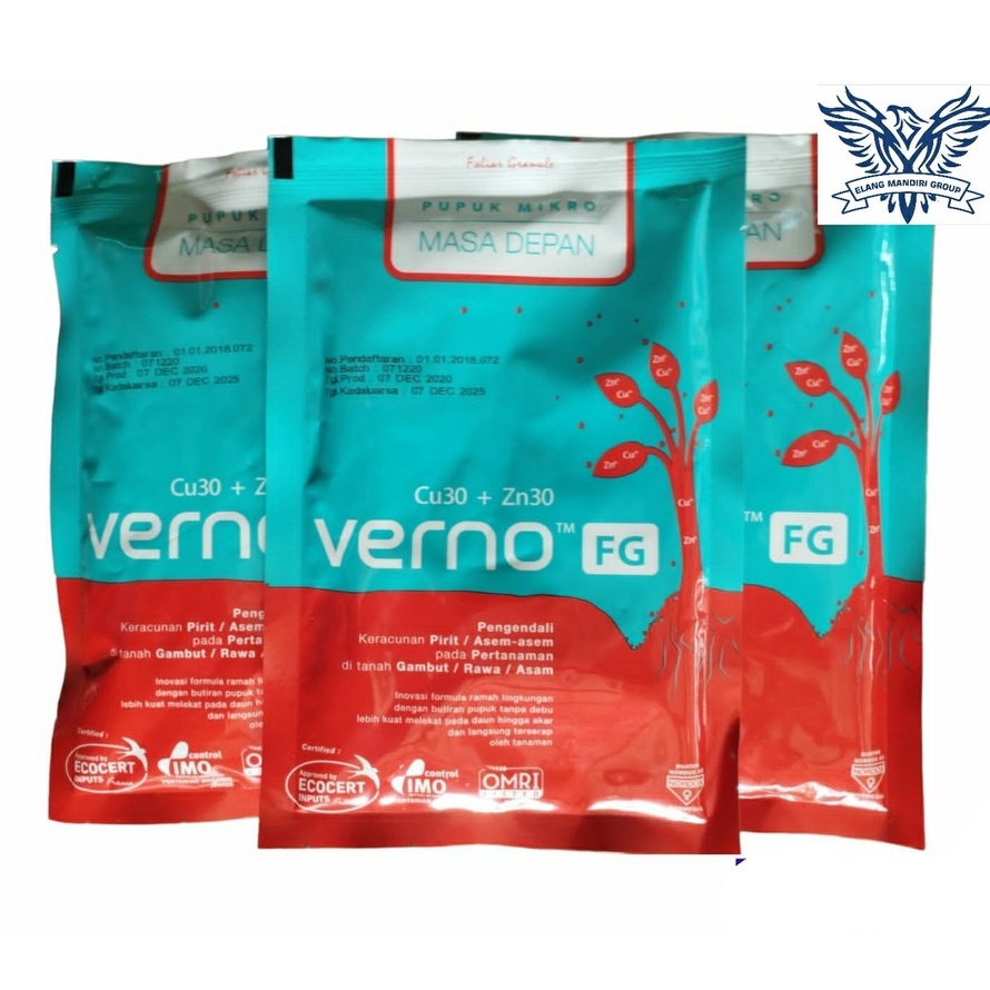 Pupuk Mikro Verno FG 100 gram - Verno FG Cu30 + Zn30