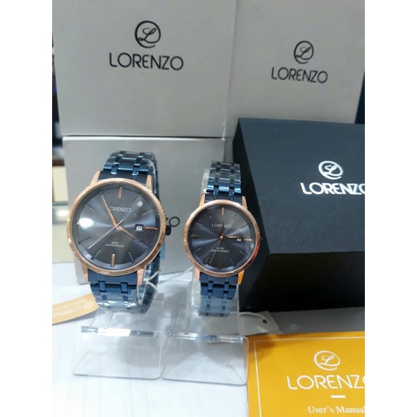 jam tangan couple lorenzo 5100 original