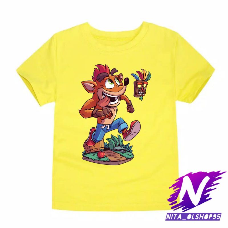 crash bandicot baju anak ctr crash bandicoot