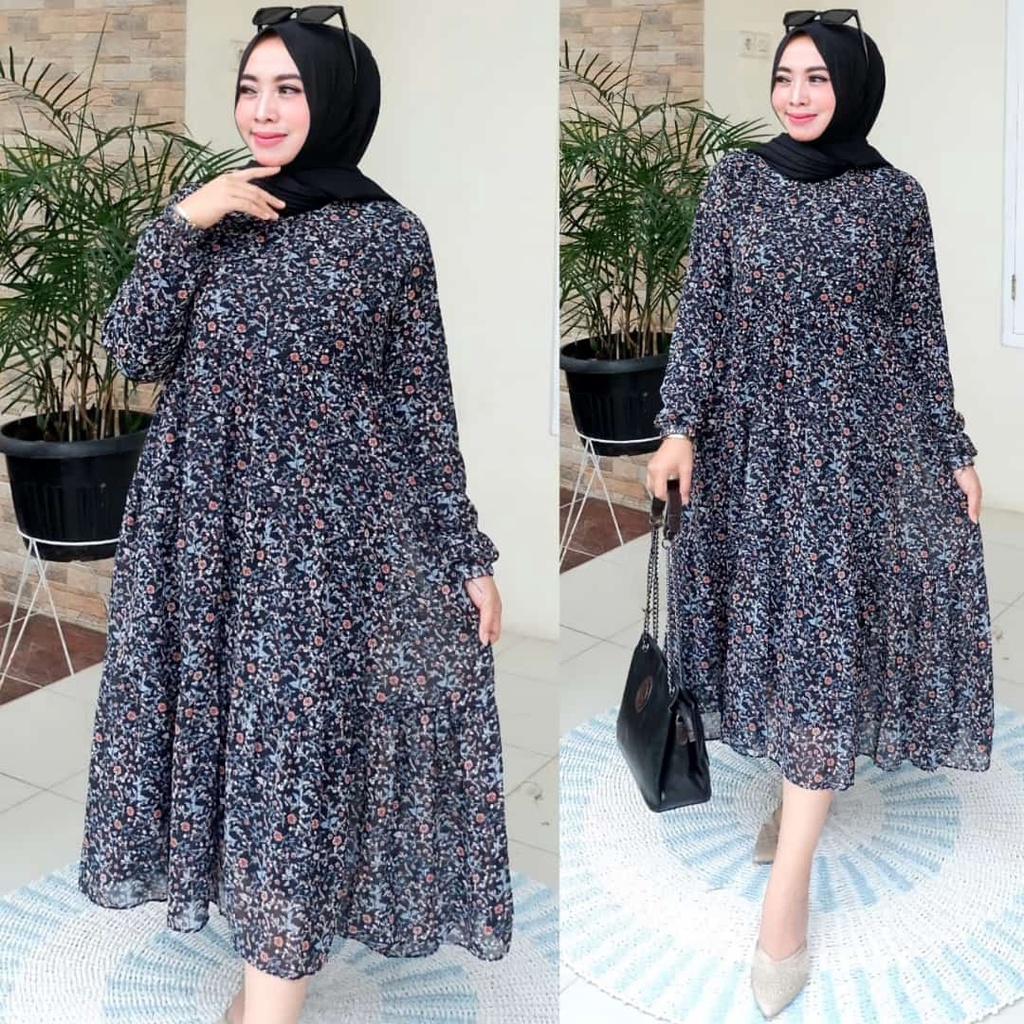 [ BISA COD ] MIDI DRESS CERUTY BABYDOLL MOTIF FRIEANDLY BUSUI,MIDIDRESS BUSUI MOTIF MODEL TERBARU,MIDI CERUTY TERLARIS,MIDI CERUTY TERHITS