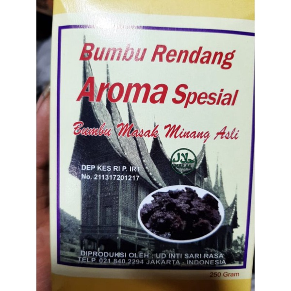 

BUMBU PEMASAK RENDANG AROMA SPESIAL 250GRAM ISI 4BUNGKUS 1KG