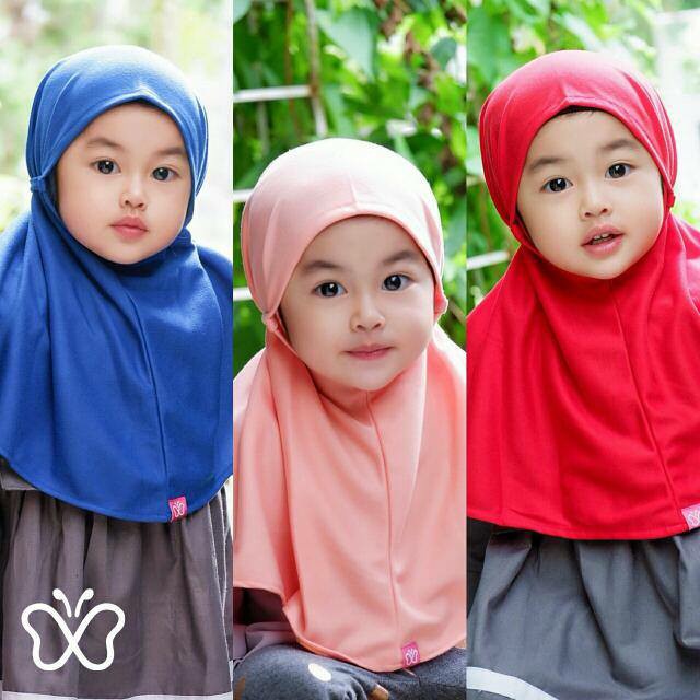 Jualan Jilbab Anak Syria Instan Tali / Jilbab Non Pet/ Jilbab Kcb Anak Sale