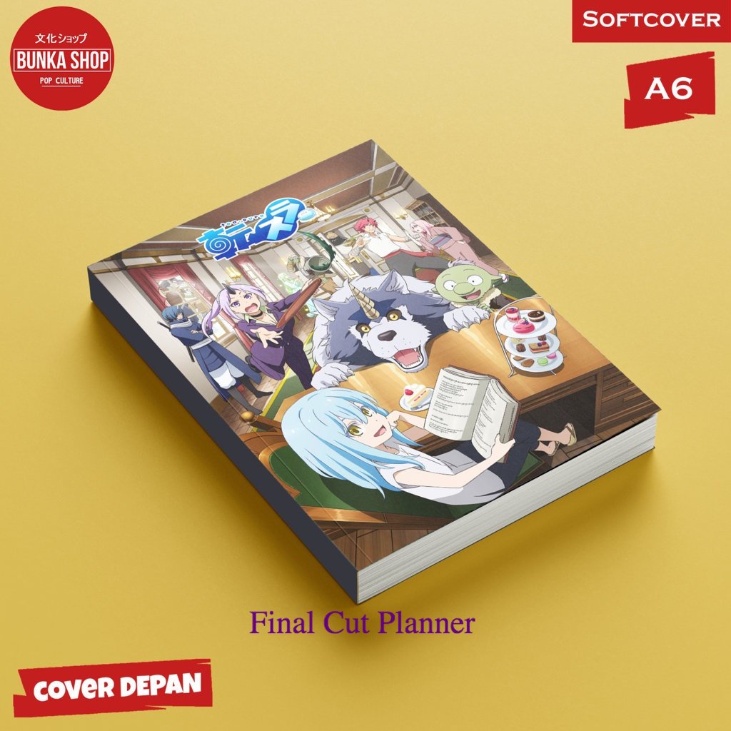 

Pocket Notre Anime Rimuru 6 Softcover A6 Buku tulis catatan Notes Agenda planner Jurnal