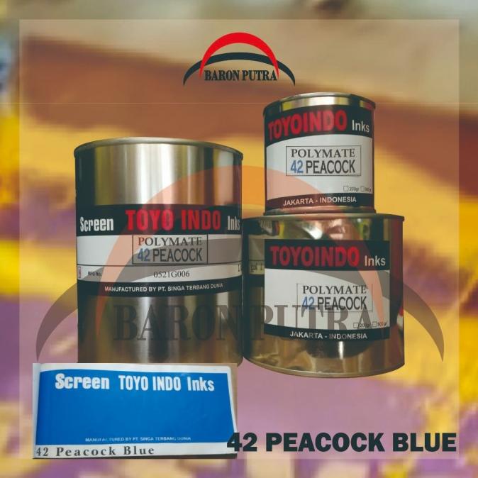 

Ready stock] TINTA TOYO POLYMATE 42 PEACOCK BLUE 500GR (TINTA PLASTIK)
