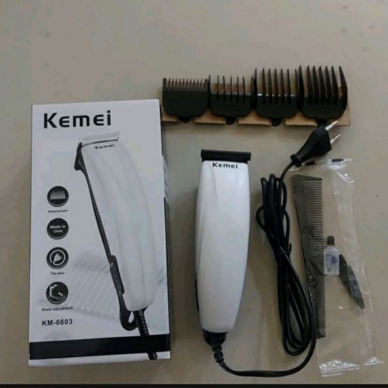 COD Mesin Cukur Rambut Listrik Original Kemei KM-6603