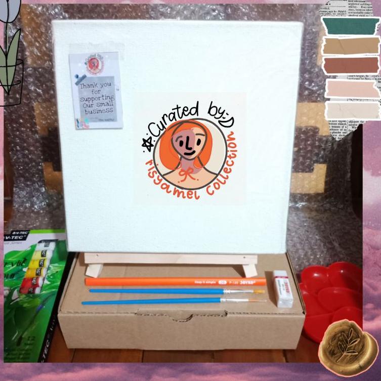 

[PRODUK Q00TC] (ALL-in-1) PAKET MELUKIS LENGKAP/PAKET LUKIS KOMPLIT CAT AKRILIK DENGAN EASEL LENGKAP KANVAS Kado Ulang Tahun PAKET BELAJAR MELUKIS BKK