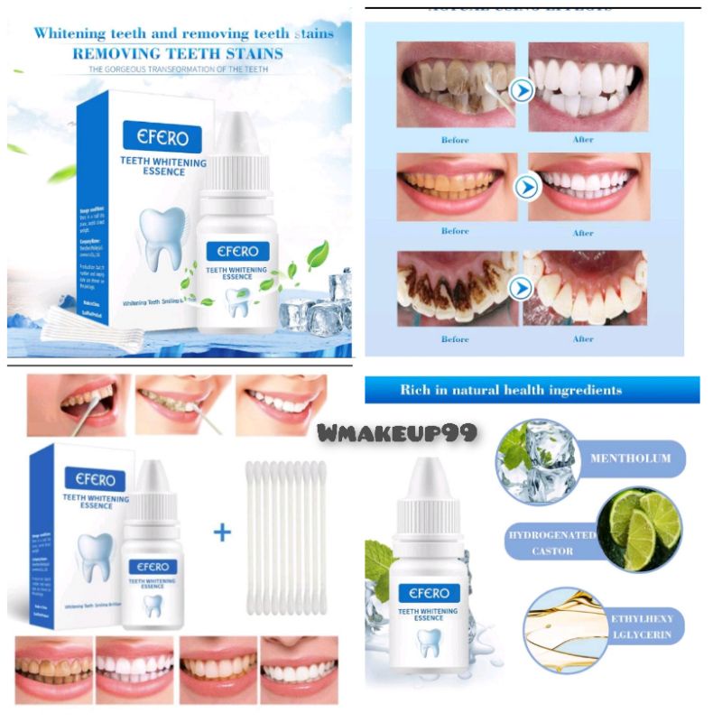 Efero teeth whitening essence serum pemutih gigi karang gigi ampuh