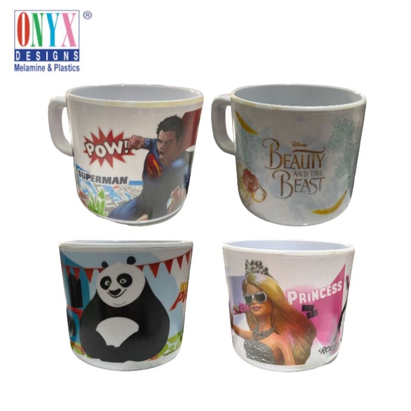 GELAS ANAK BAHAN MELAMIN 240 ML BERBAGAI KARAKTER |  MUG GAGANG MELAMIN | GELAS MINUM MELAMINE