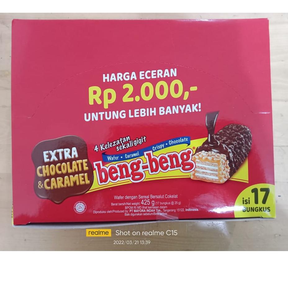 

SALE✅Beng-beng Wafer Caramel Crispy Chocolate - 1 box (22 gr x 20 pcs)|KD9