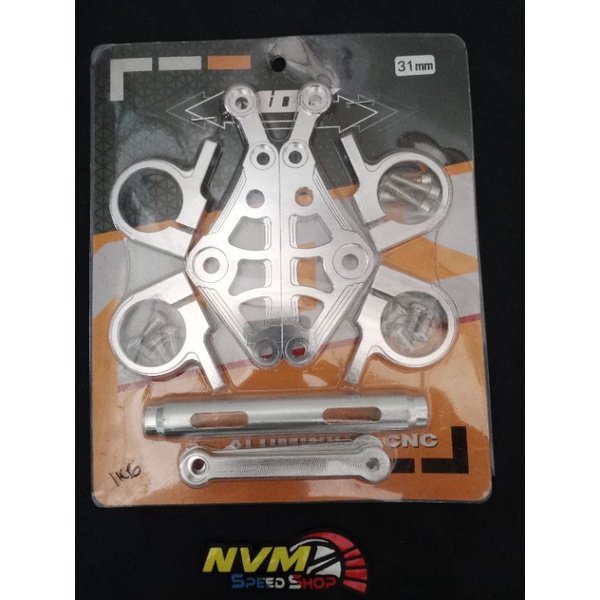 KUPINGAN/BREKET/DUDUKAN LAMPU DEPAN CNC MOS