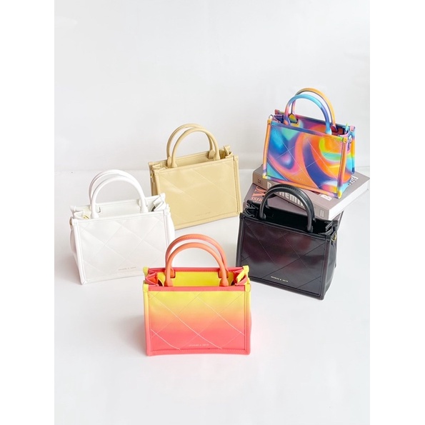 Tas Fashion Wanita CK Celia Quilted Double Handle Tote Bag - 538#