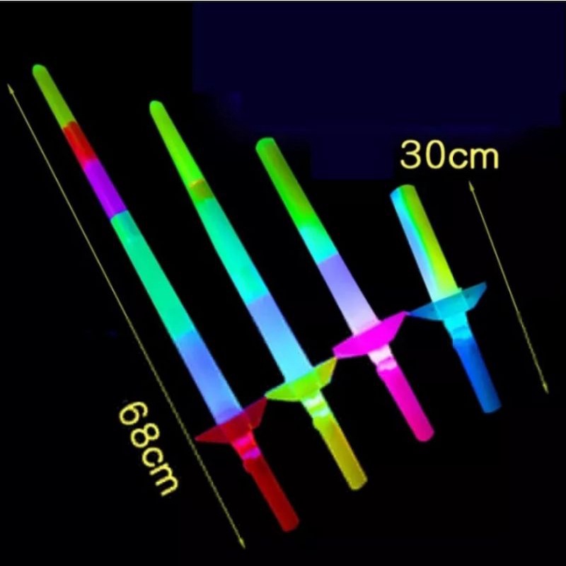 Mainan pedang pedangan lampu led