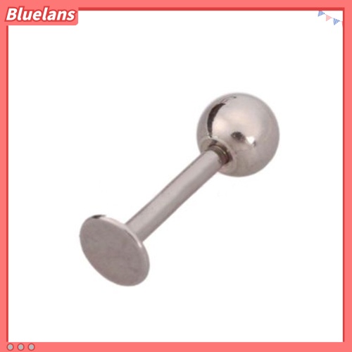 Bluelans 10 X Stainless Steel Tragus Ball Labrets Lip Chin Ring Bar Body Piercing Studs