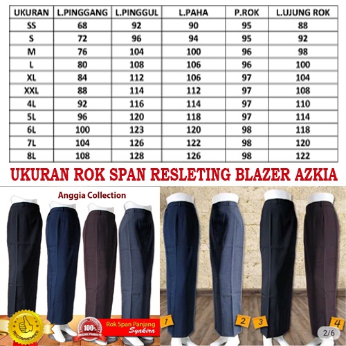 Blazer azkia warna telor asin setelan rok dan celana