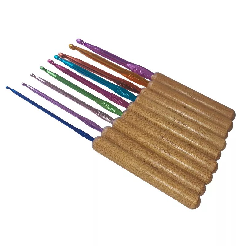 AnekaBenang - Hakpen Kayu Bulat Multicolors