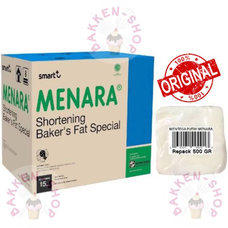 

Mentega Putih Menara/Menara Shortening Baker's Fat Special 500gr