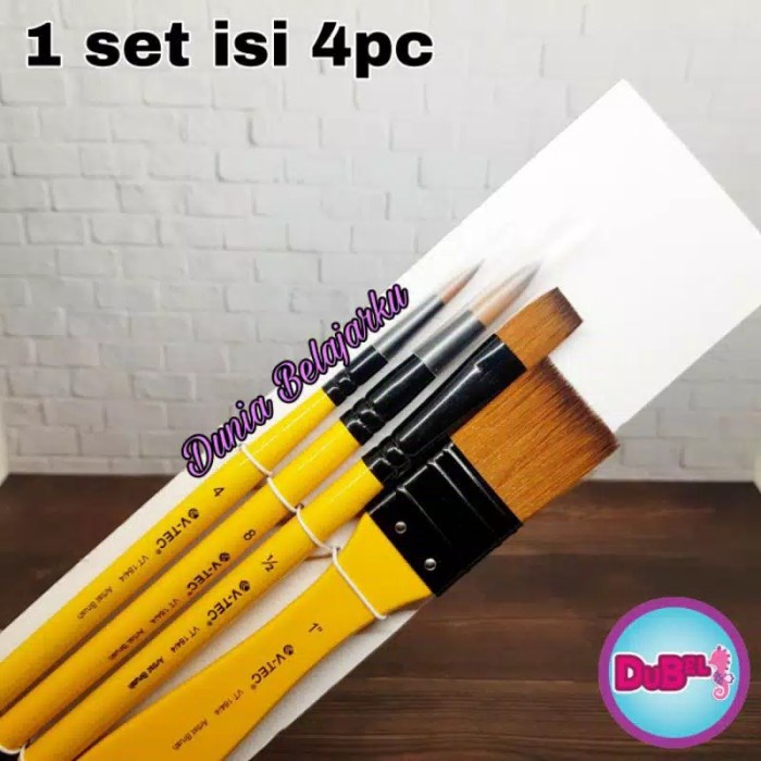

Menakjubkan Kuas Lukis Set Vtec Isi 4 Pc Vt184 / Vtec Premium Artist Brush Gilaa!!!