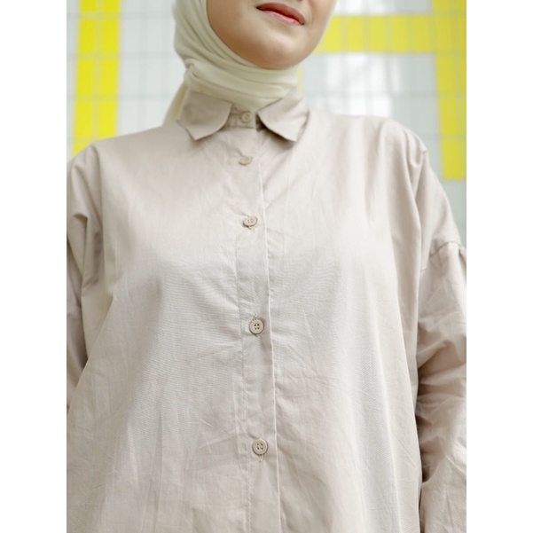 Nelka Shirt/Kemeja Oversize/Kemeja Wanita/Atasan Wanita