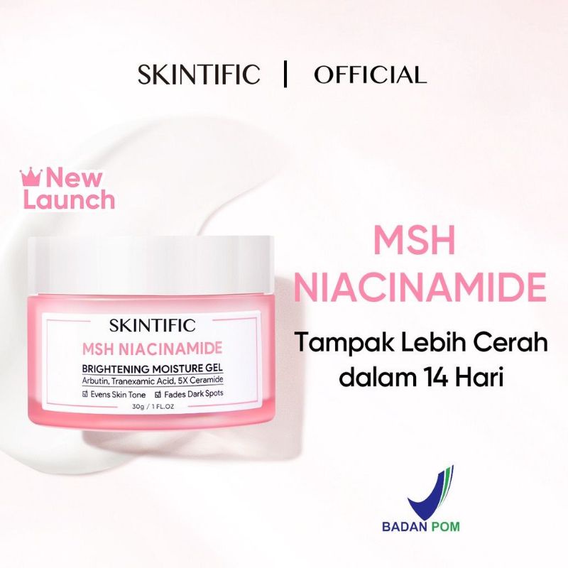 SKINTIFIC - MSH Niacinamide Brightening Moisturizer Glowing Gel 30g