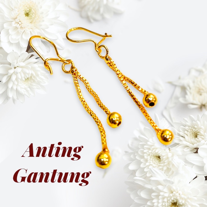 Anting wanita //anting jurai //anting gantung //perhiasan //anting