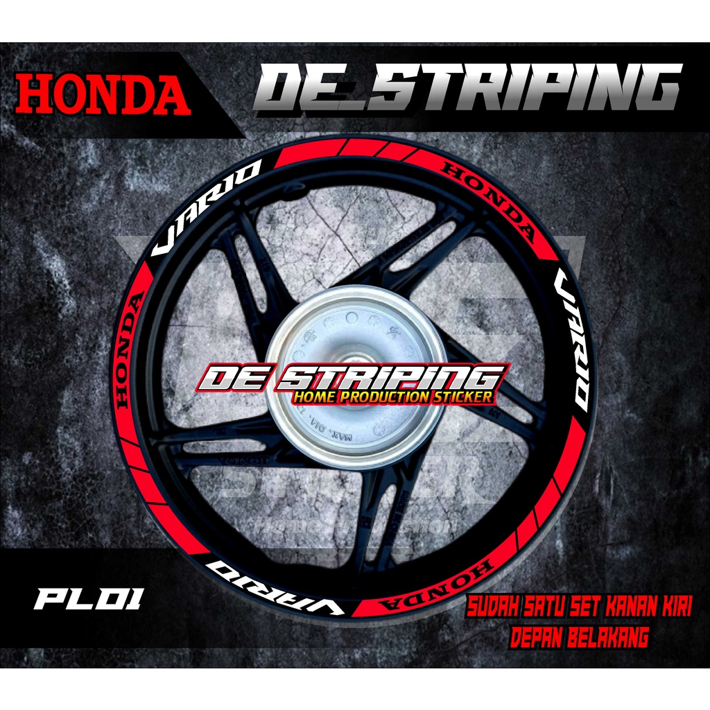 stiker velg sticker velk stiker cutting velk (pl01) honda vario 110 karbu 110 fi vario 125 150 all n