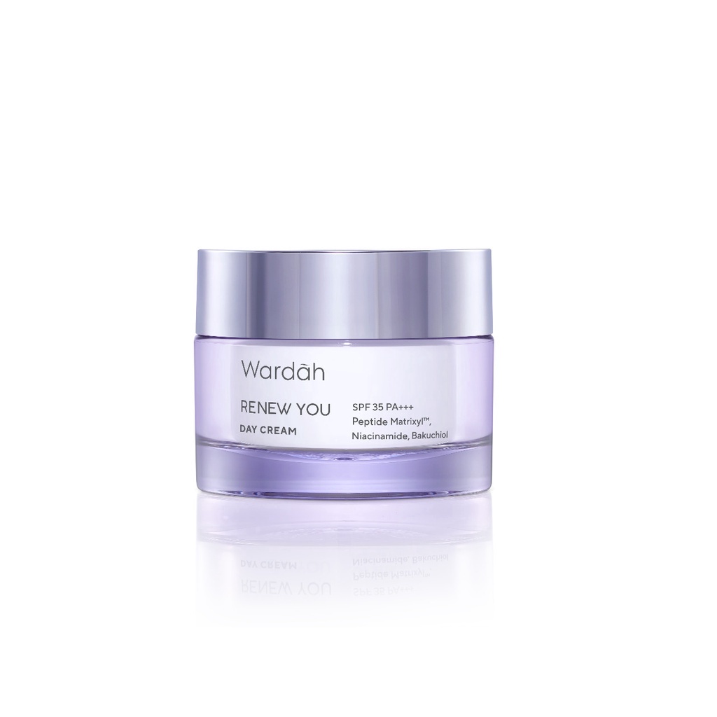 GIRLSNEED77 Wardah Renew You Anti Aging Day Cream - Pelembab Anti Aging dengan SPF 30 PA+++, Peptide